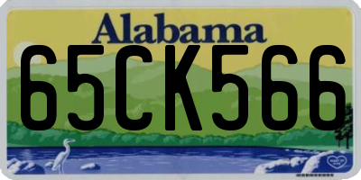 AL license plate 65CK566