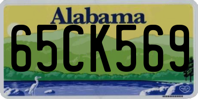 AL license plate 65CK569