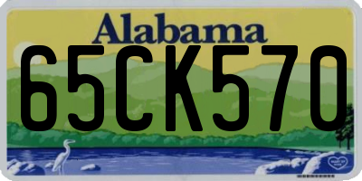 AL license plate 65CK570