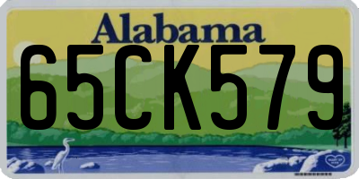 AL license plate 65CK579