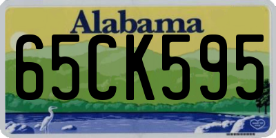 AL license plate 65CK595