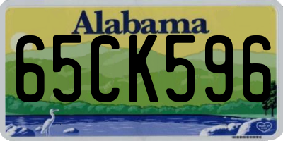 AL license plate 65CK596