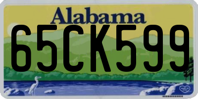 AL license plate 65CK599
