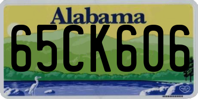 AL license plate 65CK606