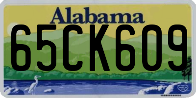 AL license plate 65CK609