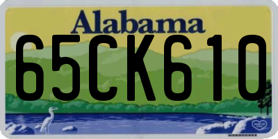 AL license plate 65CK610
