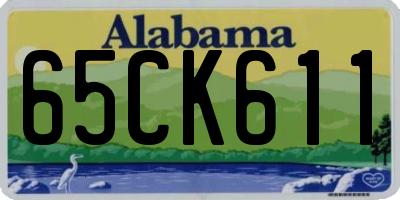 AL license plate 65CK611