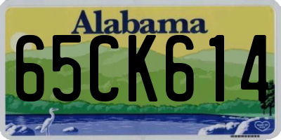 AL license plate 65CK614