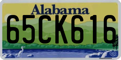 AL license plate 65CK616
