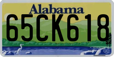 AL license plate 65CK618