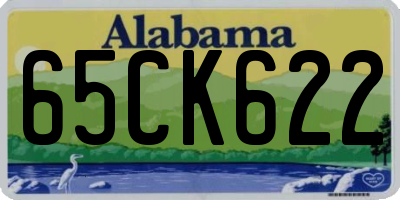 AL license plate 65CK622