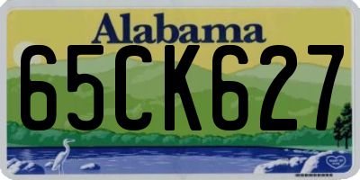 AL license plate 65CK627