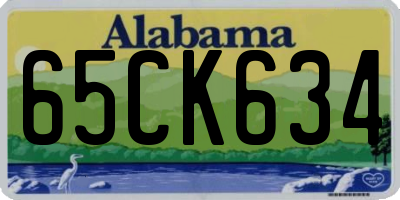 AL license plate 65CK634
