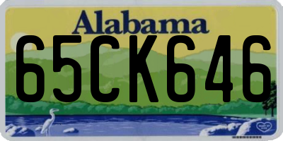 AL license plate 65CK646