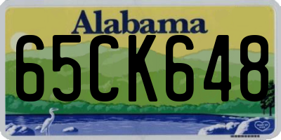 AL license plate 65CK648