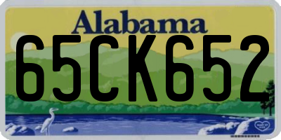 AL license plate 65CK652