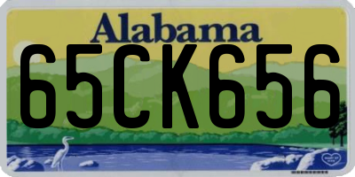 AL license plate 65CK656