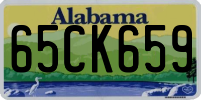 AL license plate 65CK659