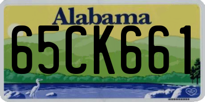 AL license plate 65CK661