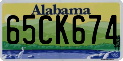 AL license plate 65CK674