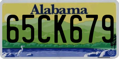 AL license plate 65CK679