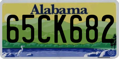 AL license plate 65CK682
