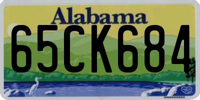 AL license plate 65CK684
