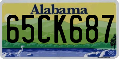 AL license plate 65CK687