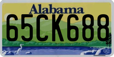 AL license plate 65CK688