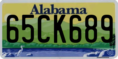 AL license plate 65CK689