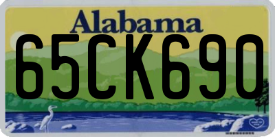AL license plate 65CK690