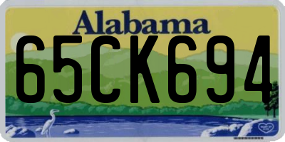 AL license plate 65CK694