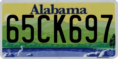 AL license plate 65CK697