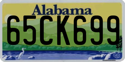 AL license plate 65CK699