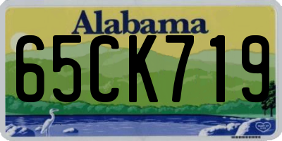 AL license plate 65CK719