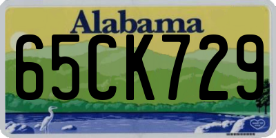 AL license plate 65CK729