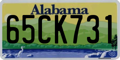 AL license plate 65CK731