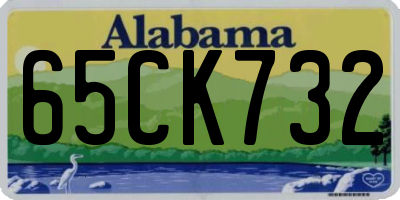 AL license plate 65CK732