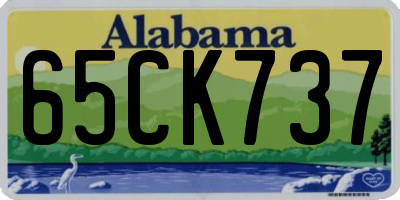 AL license plate 65CK737