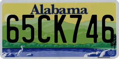 AL license plate 65CK746