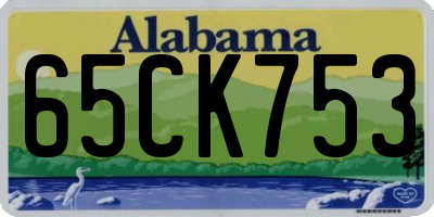 AL license plate 65CK753