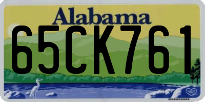 AL license plate 65CK761