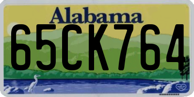 AL license plate 65CK764