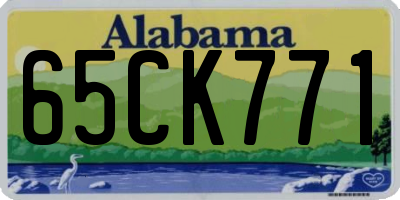 AL license plate 65CK771