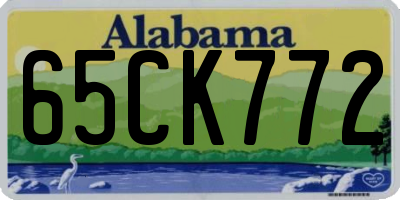 AL license plate 65CK772