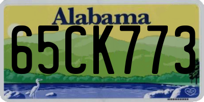 AL license plate 65CK773