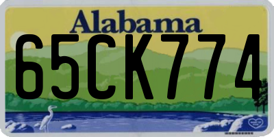 AL license plate 65CK774