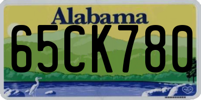 AL license plate 65CK780
