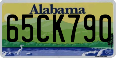 AL license plate 65CK790