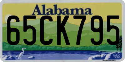 AL license plate 65CK795